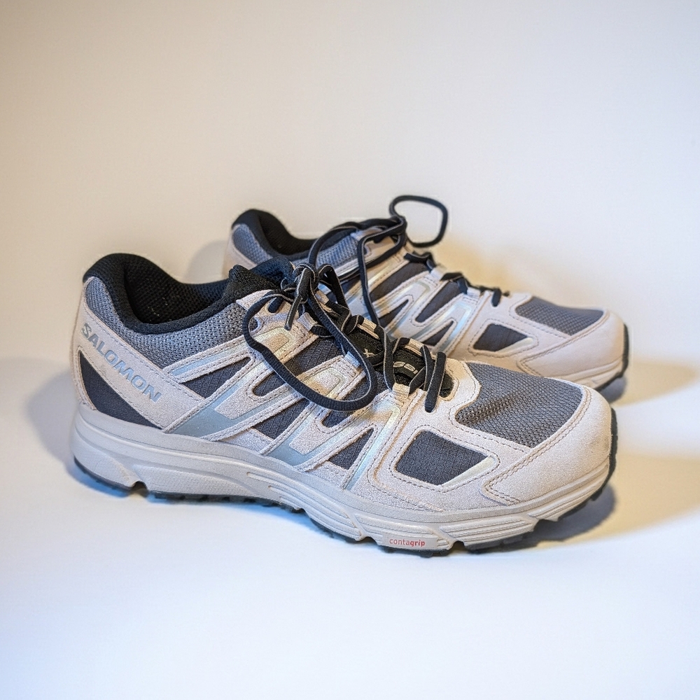 Salomon X-Mission 4 Suede Sneaker Mens 11 Trail Hiking Grey‎ Running